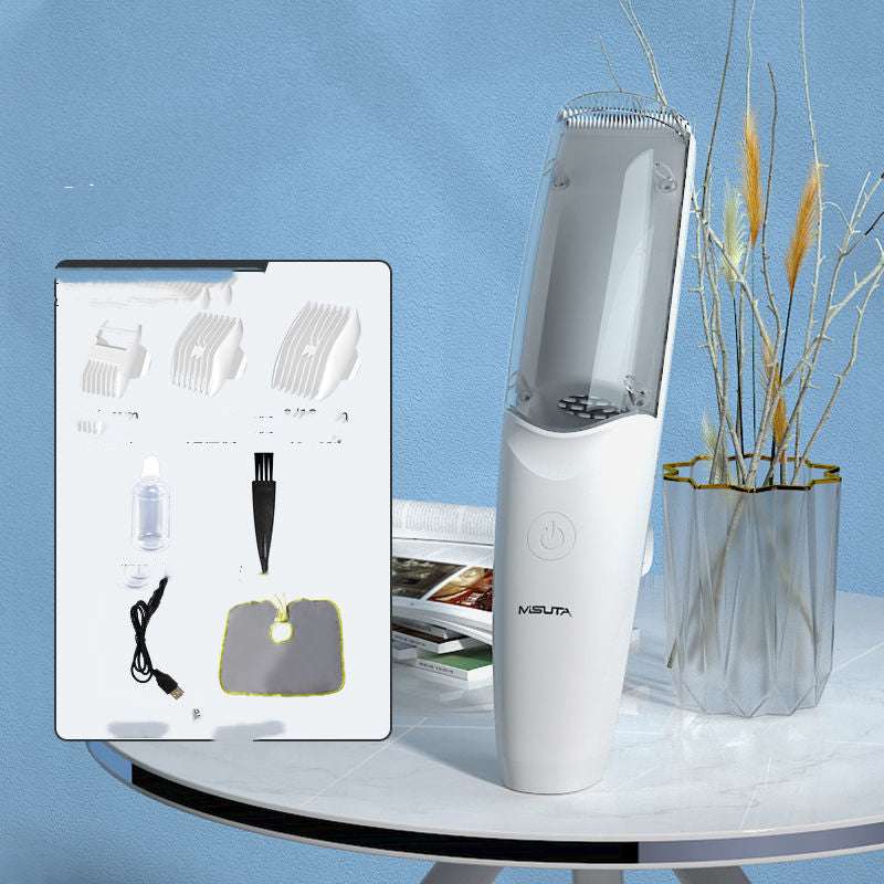 Automatic Hair Suction Hair Clipper Baby Waterproof Ceramic Cutter Head