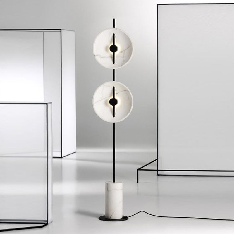 White Marble Living Room Floor Lamp Art Bedroom - globaltradeleader