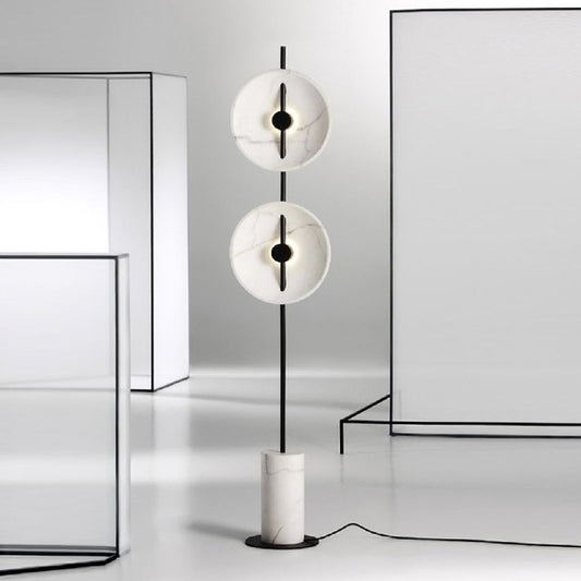 White Marble Living Room Floor Lamp Art Bedroom - globaltradeleader