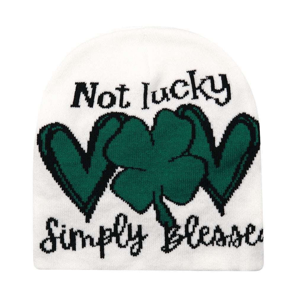 Letter Knitted Hat Autumn And Winter Outdoor Warm Hat - globaltradeleader