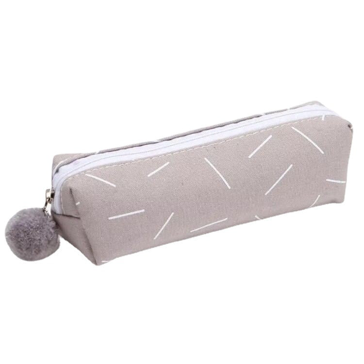 Canvas Pen Bag Middle School Students Simple Stationery Pencil Box