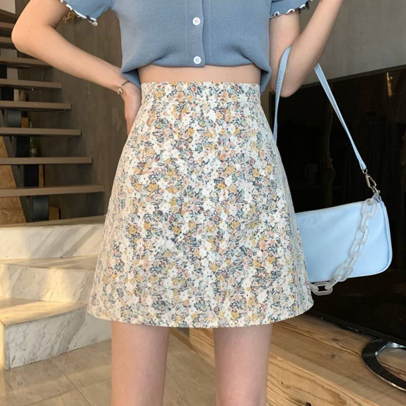 Women's Summer High Waist Bag Hip A-line Skirt - globaltradeleader