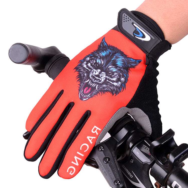 Cycling Gloves Long Finger Men Spring And Autumn Non-slip Wear-resistant Mountain Electric Car Motorcycle Outdoor Full Finger Touch Screen Gloves