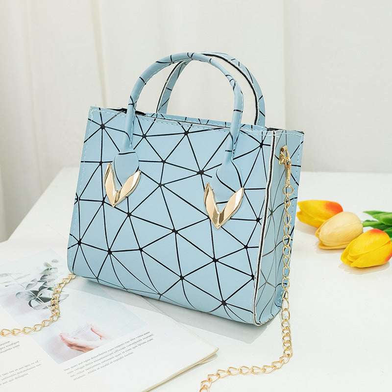 Small Bag Ladies Magic Color Rhombus Handbag