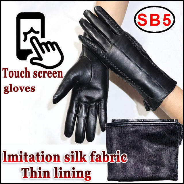 Women's Sheepskin Gloves Winter Warmth Plus Velvet Short Thi - globaltradeleader