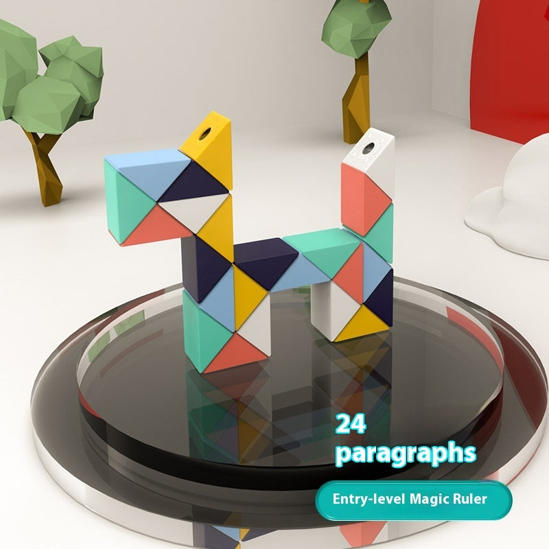 Glass Rubik's Snake Full Set Detachable Toys - globaltradeleader