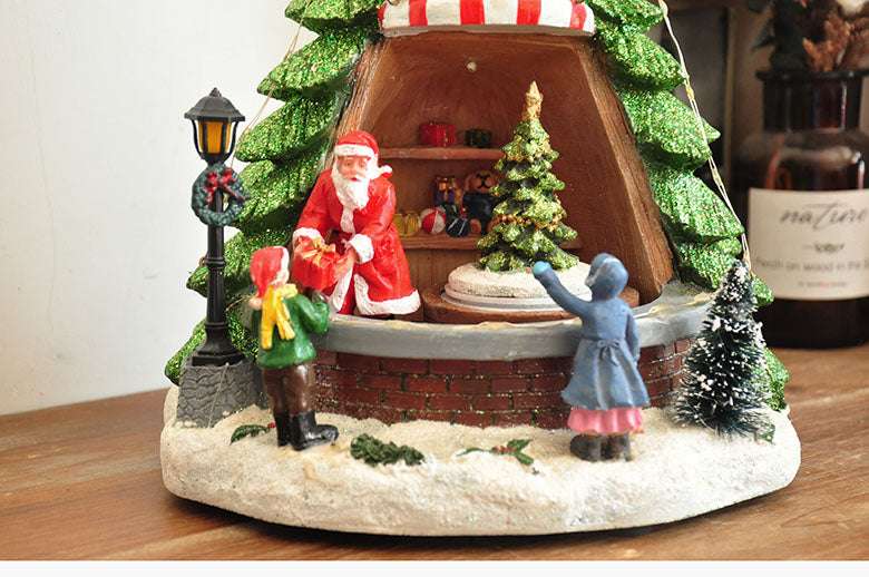 Hand Painted Christmas Tree Toy Music Box Ornament