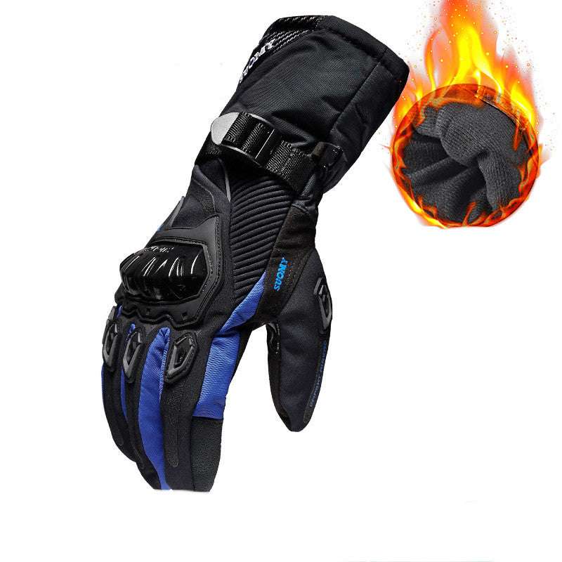 Gloves Waterproof And Warm Four Seasons Cycling Motorcycle Rider Anti-fall