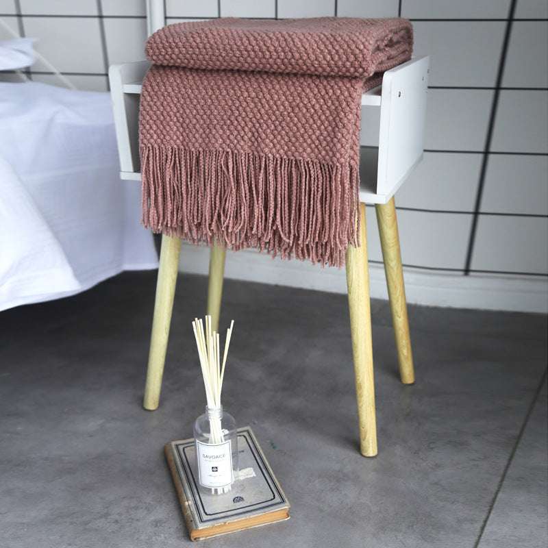 Sofa Blanket Air Conditioning Blanket Morandi Small Bubbles