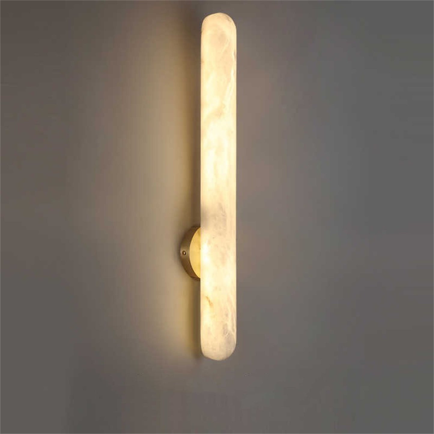 Modern Minimalist Bedroom Bedside Copper Marble Wall Lamp - globaltradeleader