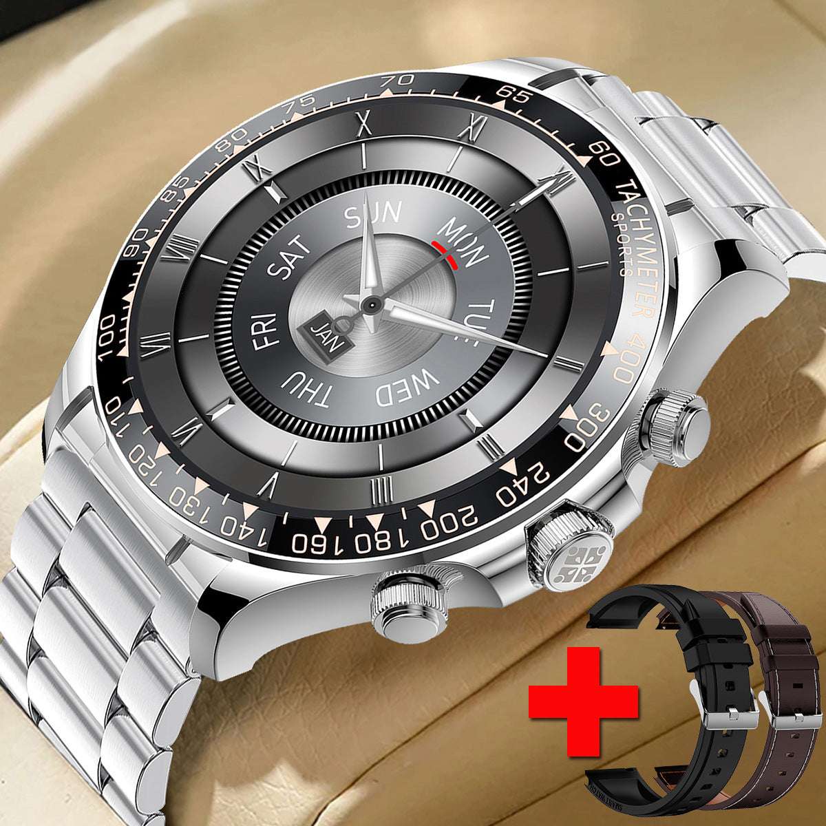 Round Screen Smart Watch EX108 Bluetooth Calling - globaltradeleader