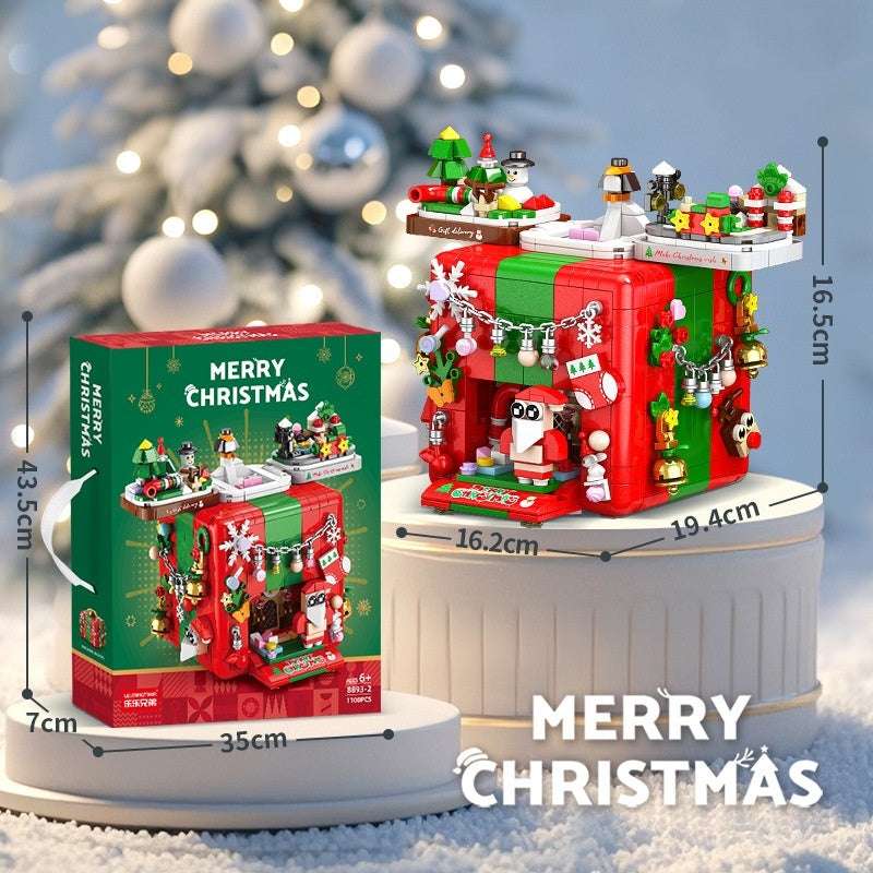 Christmas Organ Box Christmas Tree Music Box Creative Building Blocks Toys - globaltradeleader