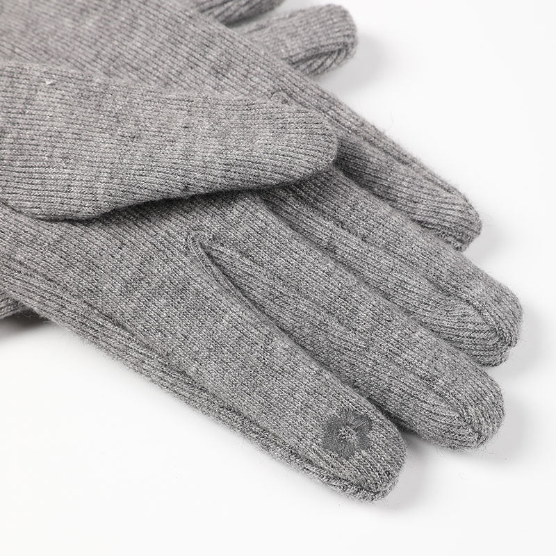 Thickened Thermal Knitting Gloves For Women Autumn And Winter