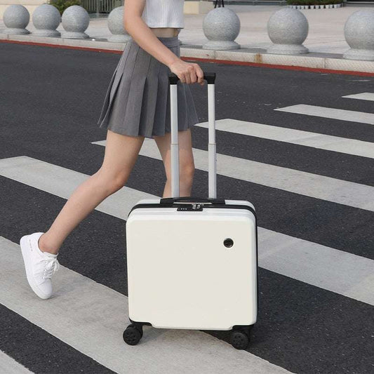 18-inch Trolley Case Printed Pattern Luggage Small Children Suitcase Boarding Bag Suitcase - globaltradeleader