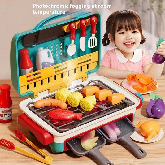Simulation Mini Small Kitchen Play House Slicer Girls' Cooking Barbecue Toys - globaltradeleader