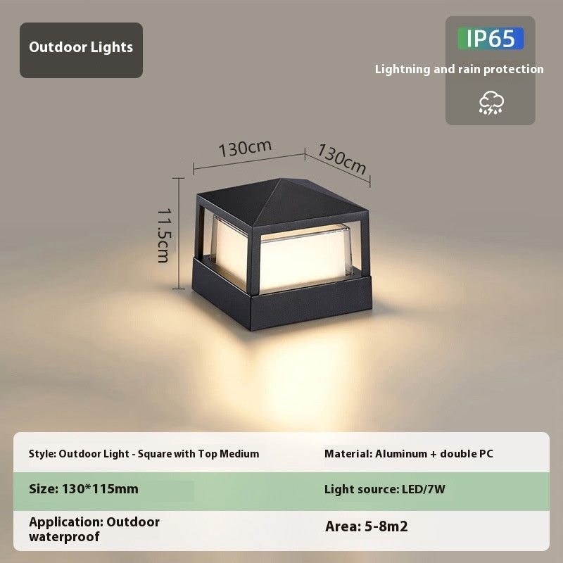 Outdoor Aluminum Wall Pillar Lamp - globaltradeleader