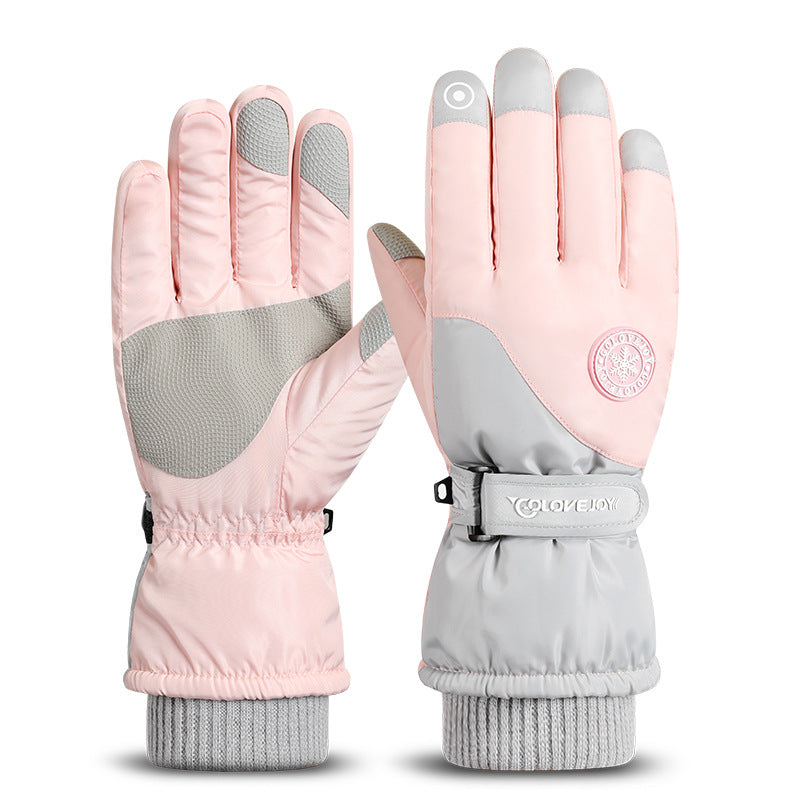 Cycling Three-layer Velvet-filled Cotton-filled Warm Gloves