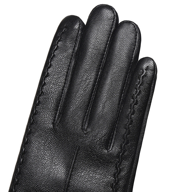 Women's Autumn And Winter Fleece-lined Warm Gloves - globaltradeleader