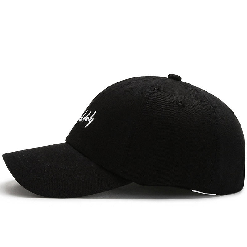 New Baseball Soft Top Female Wide Brim Duck Tongue Letter AB Shopping - globaltradeleader
