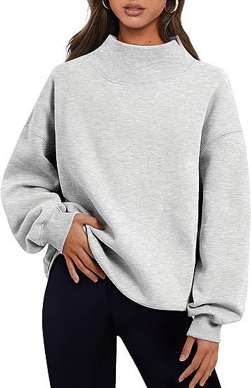 Pullover Sweatshirt Solid Color Loose Tops Round Neck Hoodie Women Thick Clothing - globaltradeleader