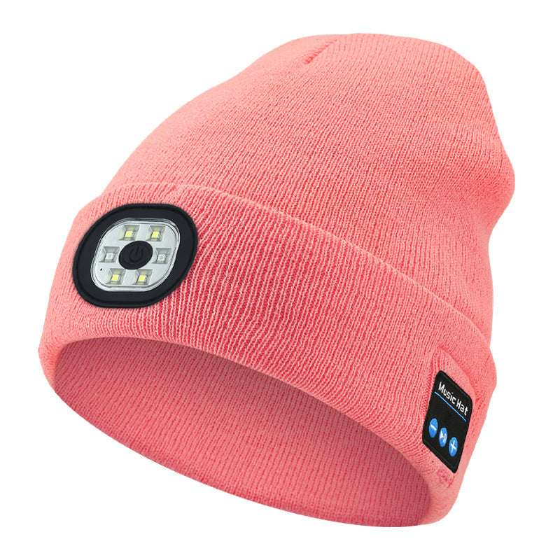 Removable And Washable Rechargeable LED Luminous Lighting Knitted Hat - globaltradeleader