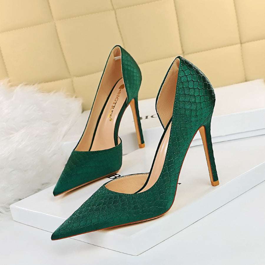 Fashion Sexy Banquet Thin Heel Super Heel Shallow Mouth - globaltradeleader