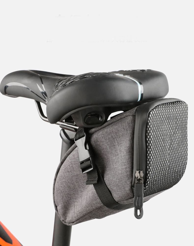 Warning Bicycle Saddle Bag With Light