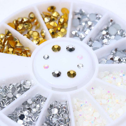 Nail Disc Ornament Nail Crystal Electroplating Rivet Metal