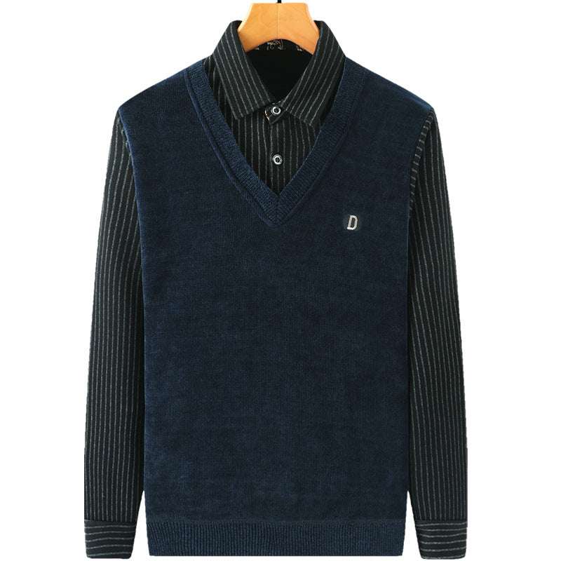 Men's Chenille Fleece And Heavy Sweater