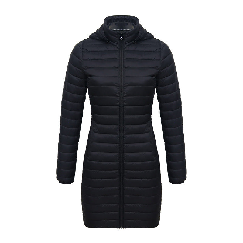 Women's Lightweight Mid-length Slim-fit Cotton-padded Jacket - globaltradeleader