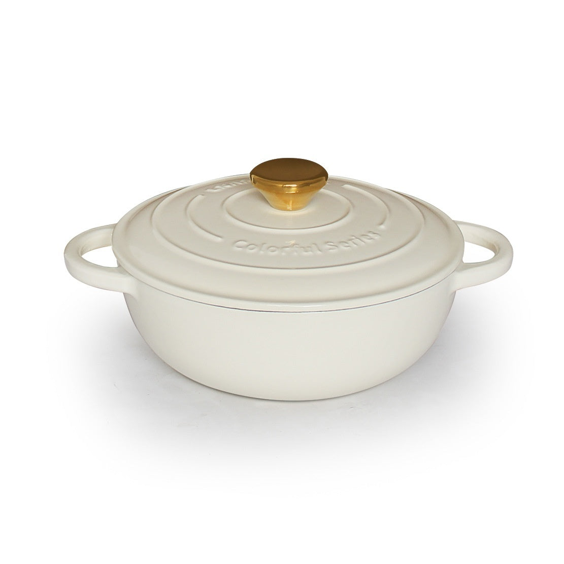 Cream White Cast Iron Cast Soup Stew Pot - globaltradeleader