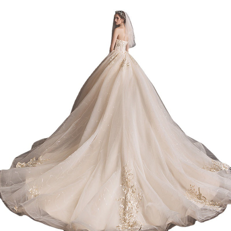 Bride Summer Tube Top Mori Style Trailing Skirt - globaltradeleader