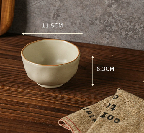 Retro Dish Plate Household Ceramic Bowl - globaltradeleader