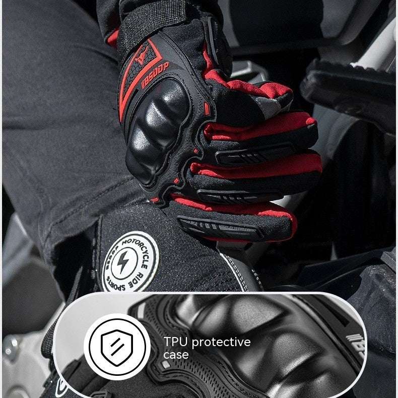Winter Electric Motorcycle Warm Gloves Drop-resistant Waterproof - globaltradeleader