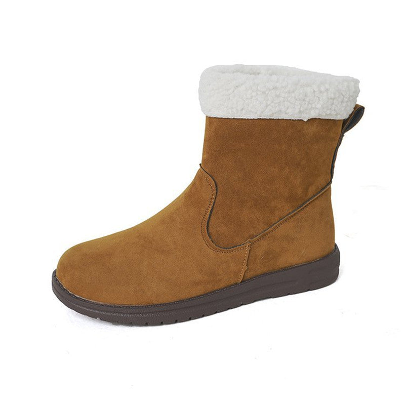 Autumn And Winter New Flat Retro Cotton-padded Shoes For Women - globaltradeleader