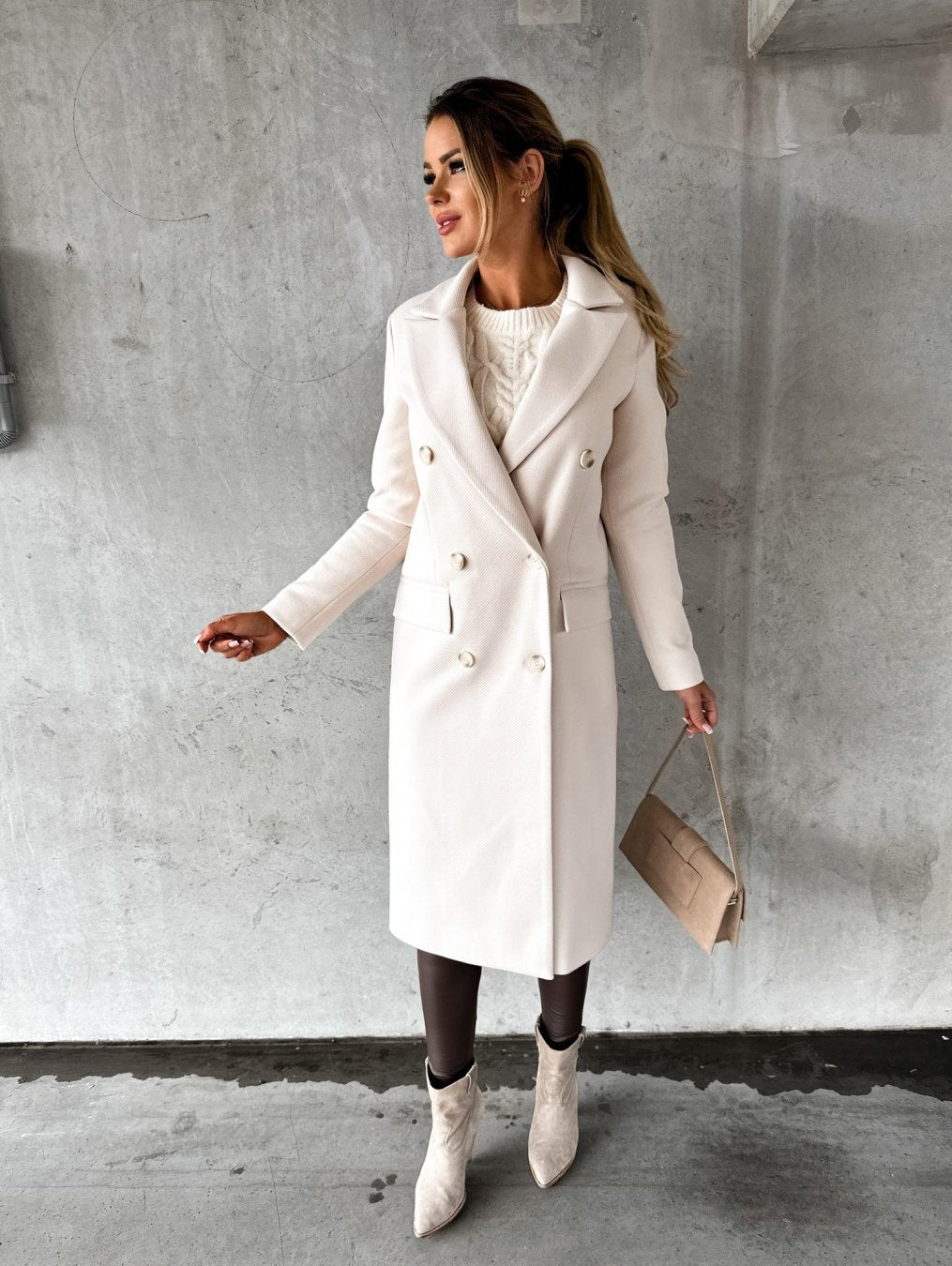 Fashion Casual Woolen Coat Women - globaltradeleader