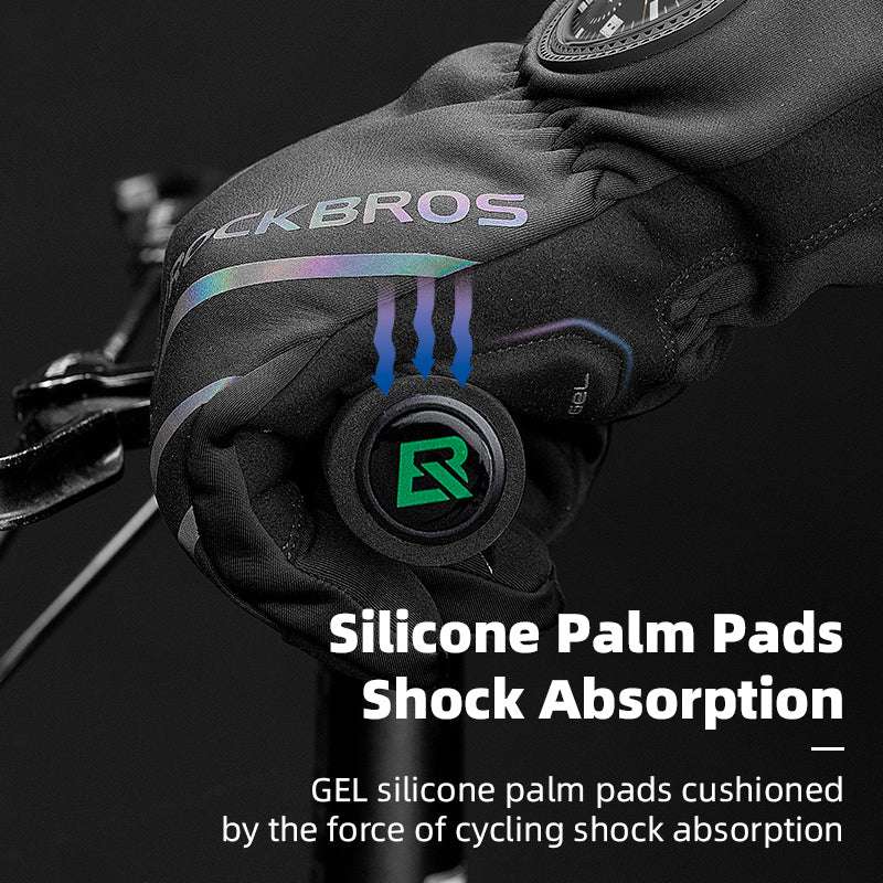Cycling Gloves Full Finger Warmth Motorcycle Male Reflective Touch Screen