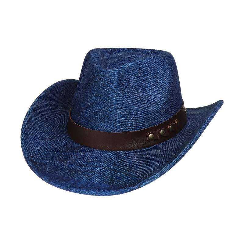 Western Cowboy Hat Felt Outdoor Sun Shade Top Hat Retro Jazz - globaltradeleader