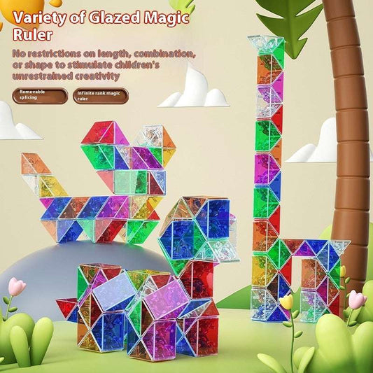 Glass Rubik's Snake Full Set Detachable Toys - globaltradeleader
