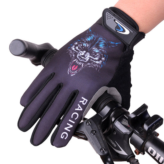 Cycling Gloves Long Finger Men Spring And Autumn Non-slip Wear-resistant Mountain Electric Car Motorcycle Outdoor Full Finger Touch Screen Gloves