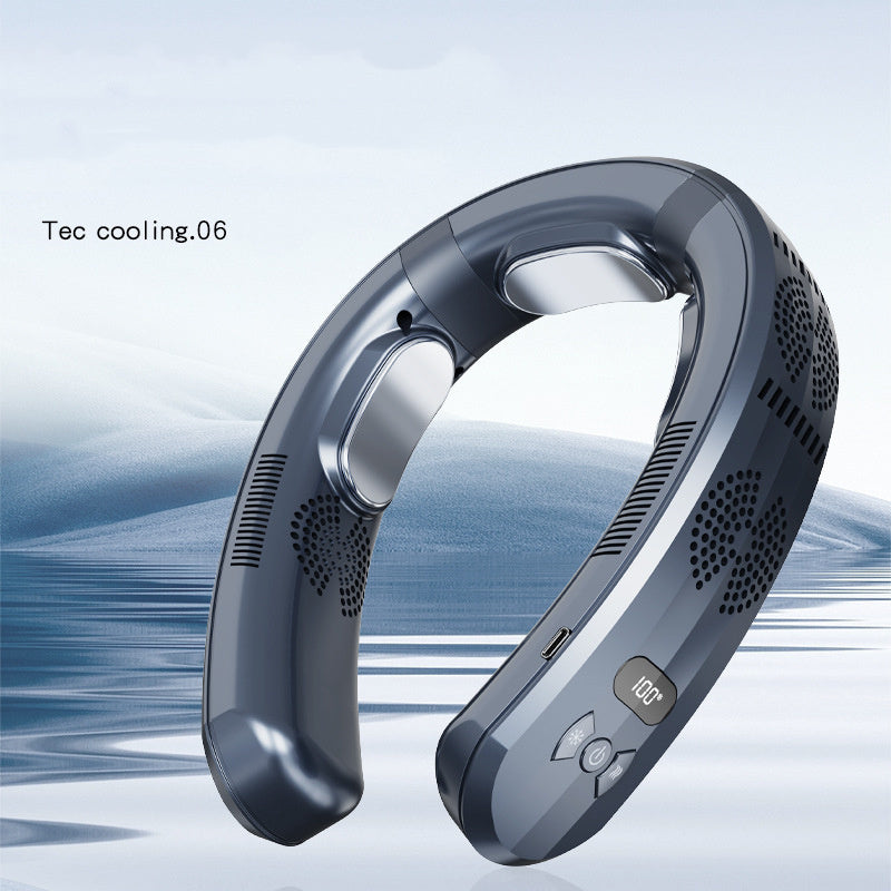 USB Portable Hanging Neck Fan Turbine Semiconductor Three Refrigeration System - globaltradeleader