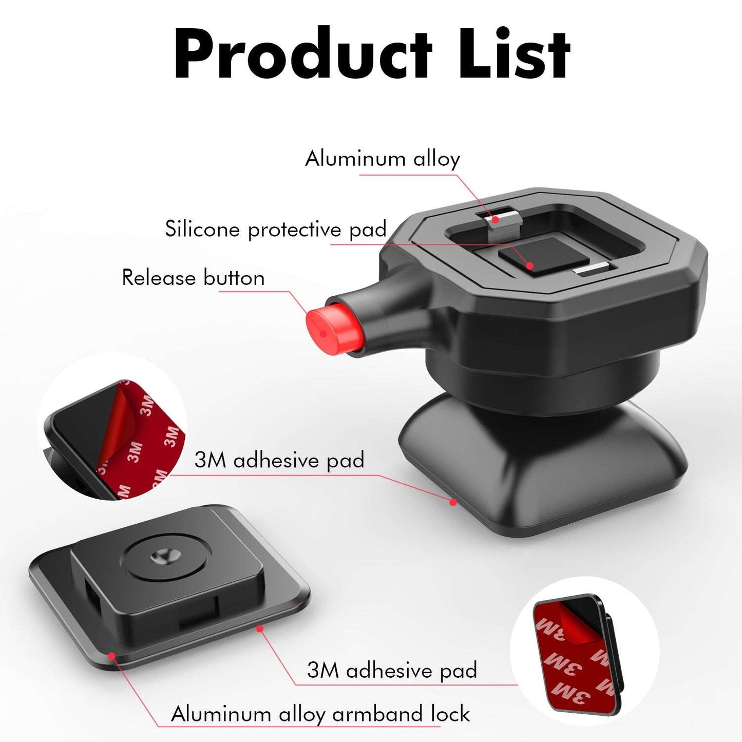 Universal Plastic Cycling Swivel Phone Holder