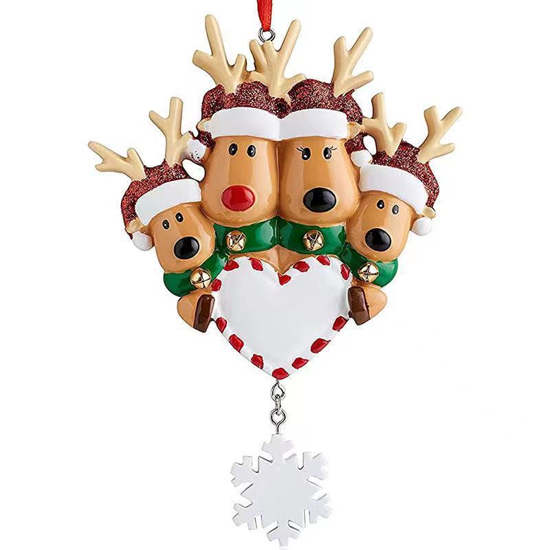 Christmas Elk Ornaments DIY Pendant Resin Crafts - globaltradeleader