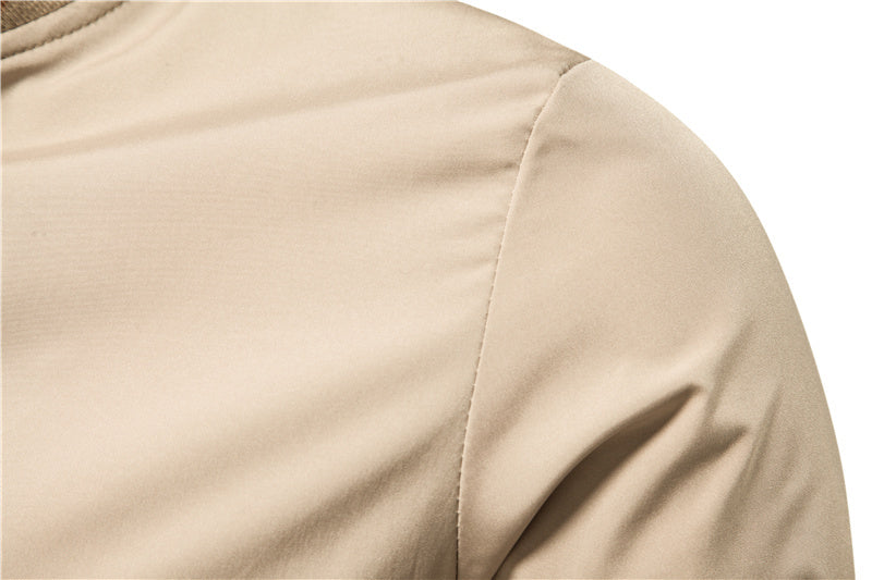 Men's Striped Zip-up Jacket With Pockets Fashion Casual Outerwear Sports Baseball Clothing Spring And Fall - globaltradeleader