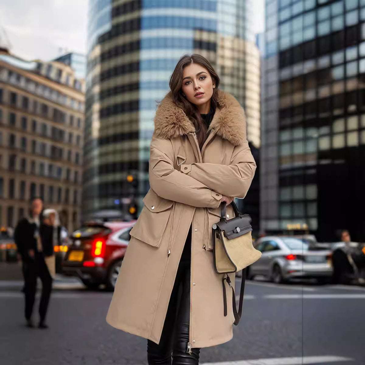 Parka Women's Overknee Long Cotton Coat Jacket Trench Coat - globaltradeleader