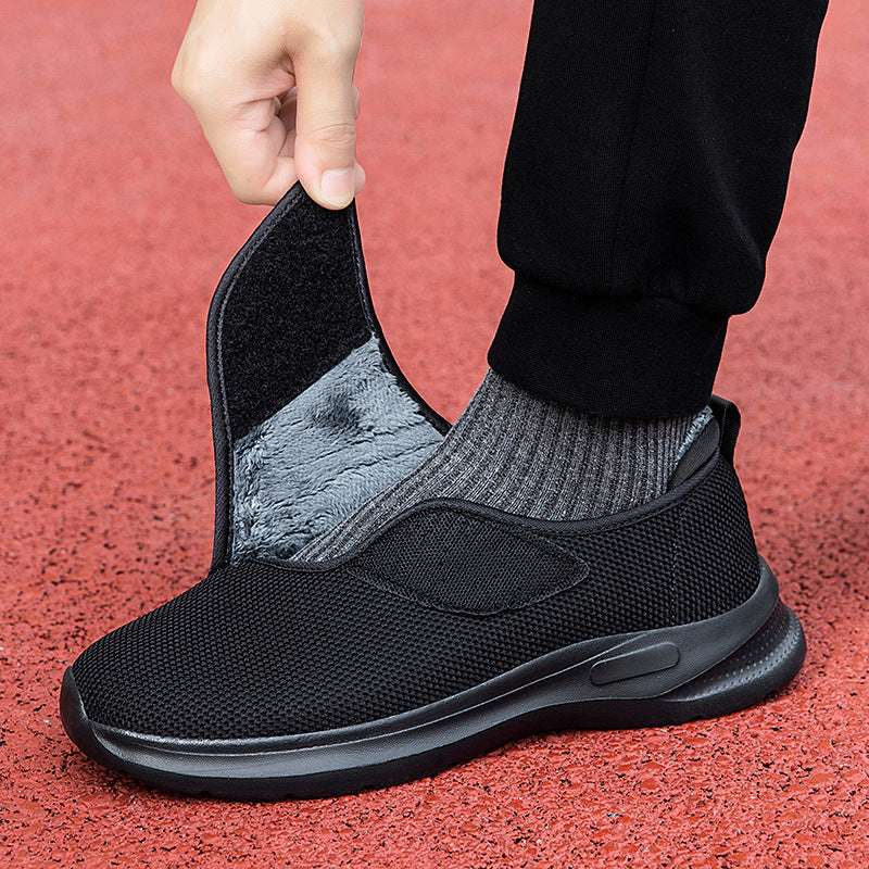 Winter Fleece-lined Casual Sneaker Men And Women Insulated Cotton-padded Shoes - globaltradeleader