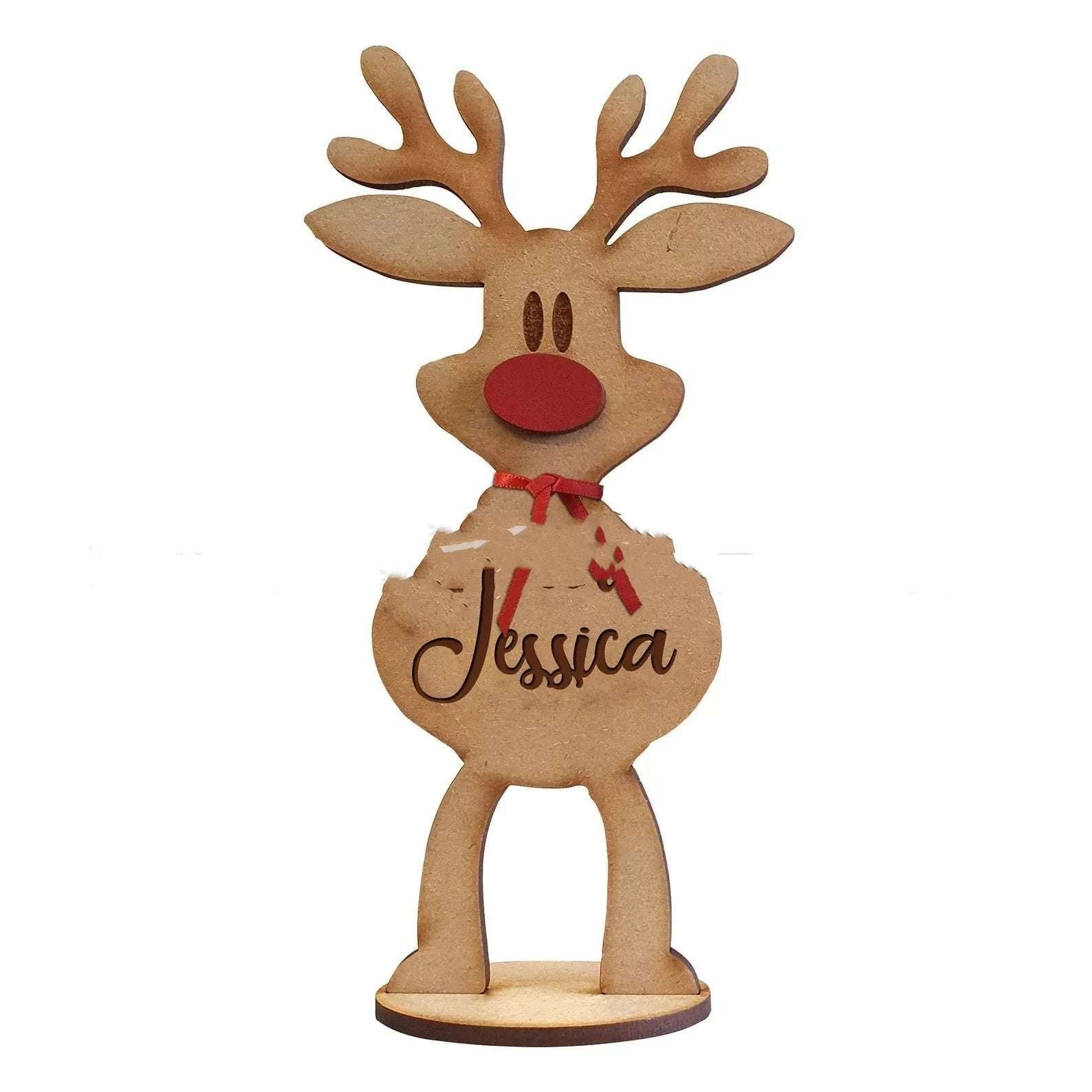 Elk Reindeer Family Christmas Ornament Decoration