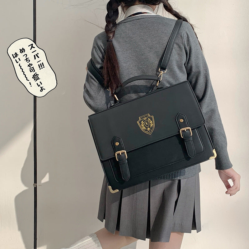 Uniform College Style One-shoulder Crossbody Portable Uniform Bag - globaltradeleader