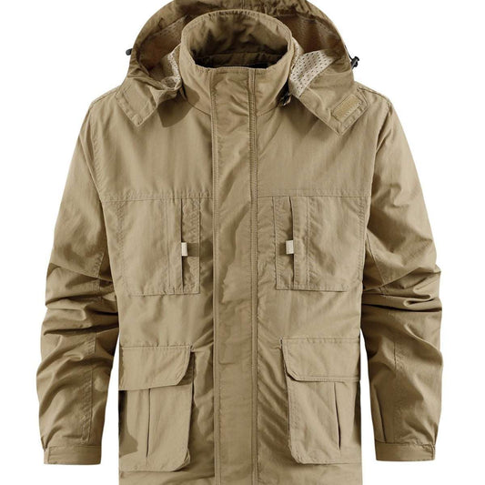 Men's Outdoor Multi-pocket Workwear Jacket Young Plus Size Anorak - globaltradeleader