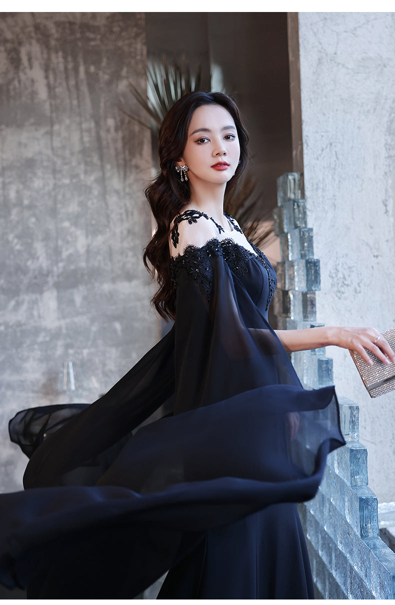 Black Evening Dress For Women With A High-end Feel - globaltradeleader